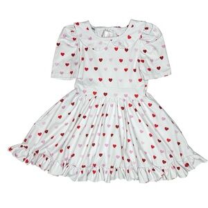 Girlhood By Little Stocking Co Hearts Twirl Dress